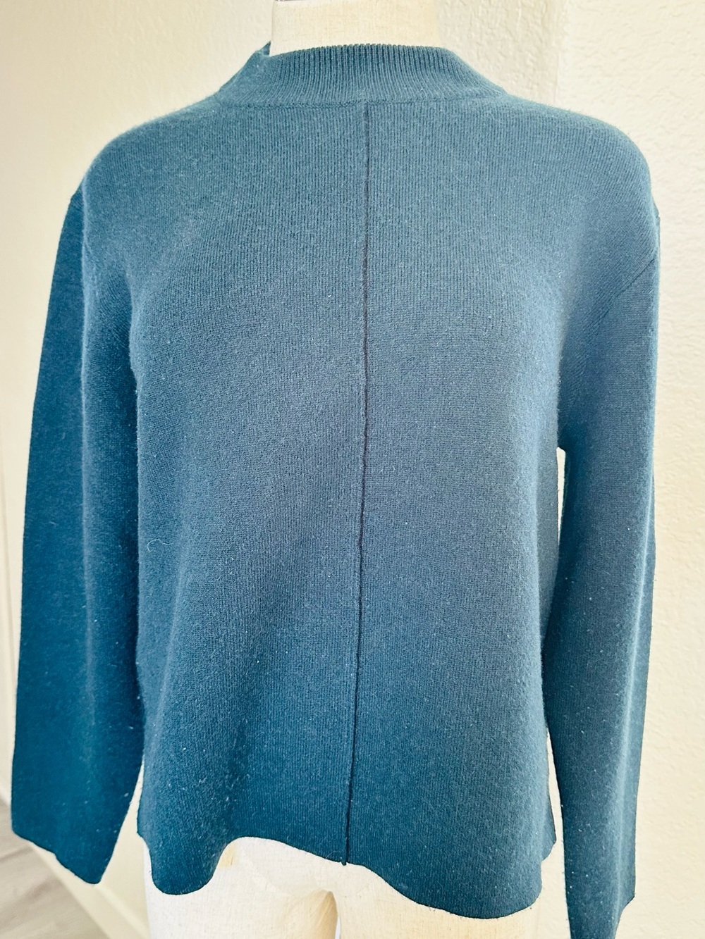 Classic Navy Crewneck Sweater Proenza schoulder